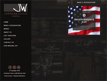 Tablet Screenshot of jwsteakhouse.co.uk